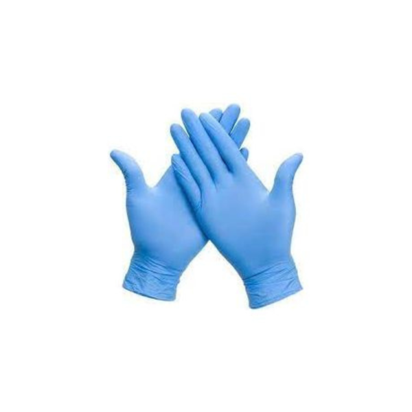 Gants bleus en nitrile 100 pieces