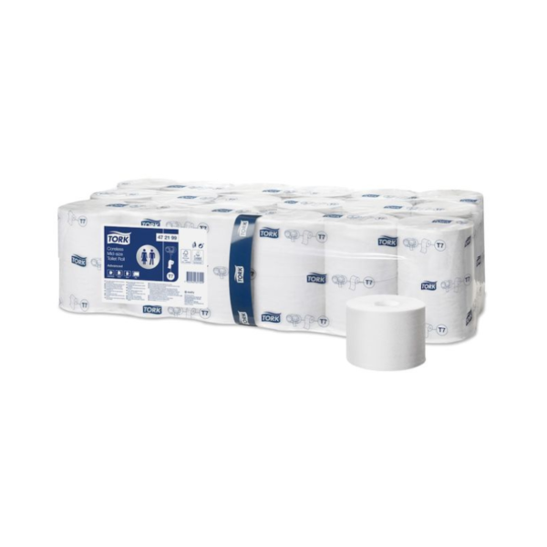 TORK - Papier Toilette 36 Rouleaux Sans Mandrin 2 Plis 900 Feuilles